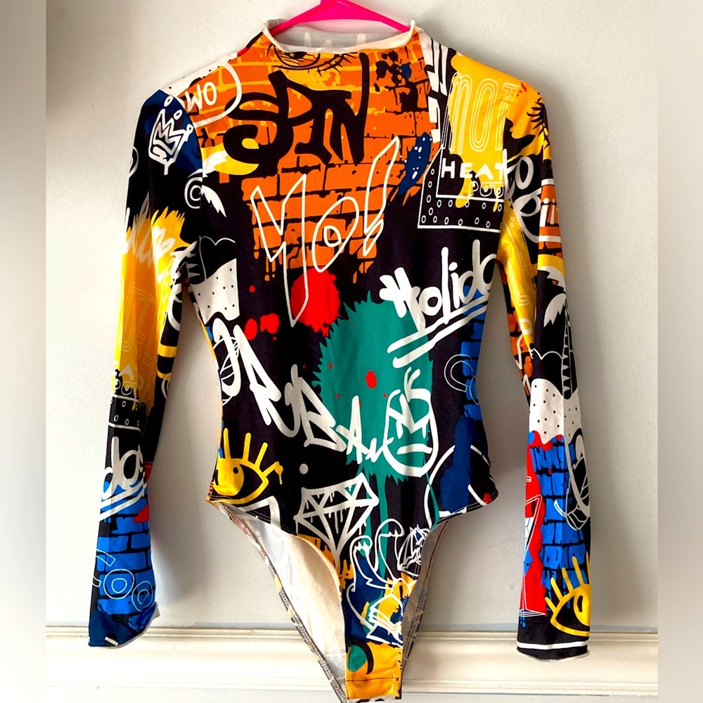 Graphic Long Sleeve Bodysuit